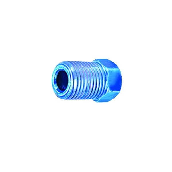 S.U.R. & R. Auto Parts M10 X 1.0 BLUE INV FLARE NUT (100) SRRBR210C - main